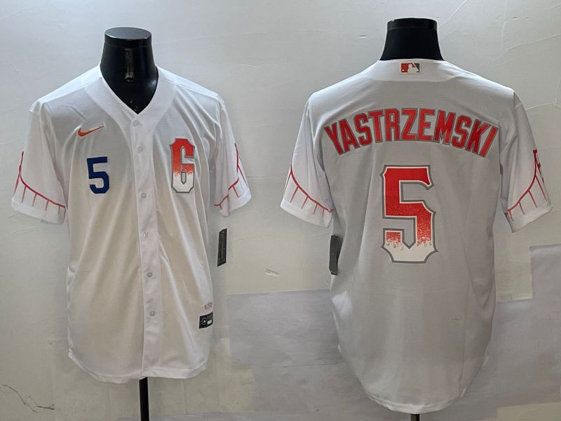 Men San Francisco Giants #5 Yastrzemski White City Edition Game Nike 2025 MLB Jersey style 3->san francisco giants->MLB Jersey